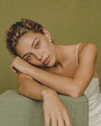 עגילי Dentelle, פנינים זעירות עם אבן קריסטל