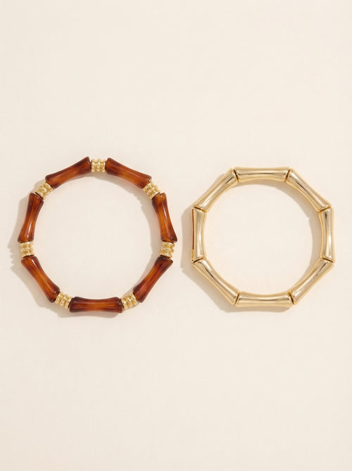 צמיד Brume Bracelet Set בציפוי זהב — תכשיטי SAGE & MOSS